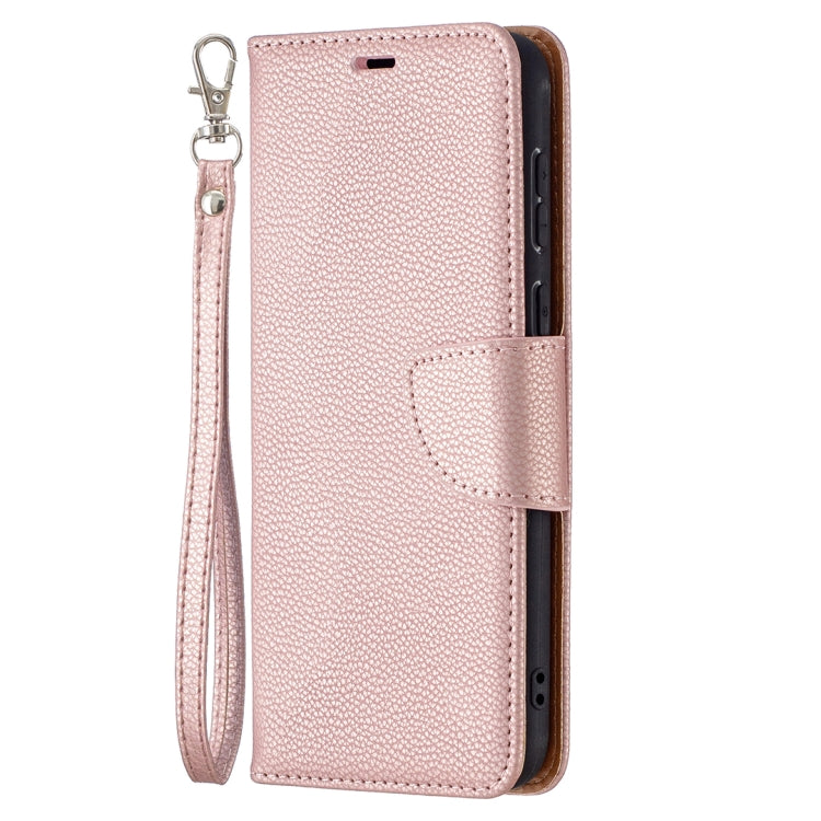 For Huawei P50 Litchi Texture Pure Color Horizontal Flip Leather Case with Holder & Card Slots & Wallet & Lanyard(Rose Gold) - Huawei Cases by buy2fix | Online Shopping UK | buy2fix