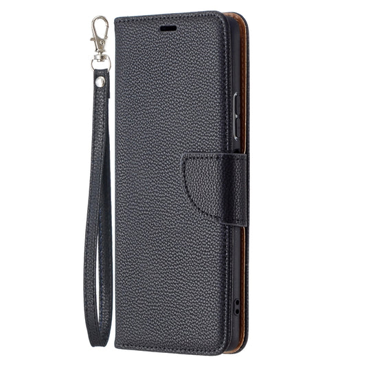 For Xiaomi Redmi Note 10 Pro Litchi Texture Pure Color Horizontal Flip Leather Case with Holder & Card Slots & Wallet & Lanyard(Black) by buy2fix