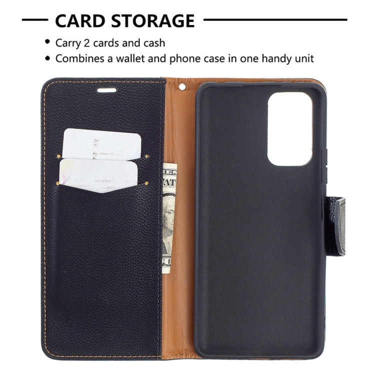 For Xiaomi Redmi Note 10 Pro Litchi Texture Pure Color Horizontal Flip Leather Case with Holder & Card Slots & Wallet & Lanyard(Black) - Xiaomi Cases by buy2fix | Online Shopping UK | buy2fix
