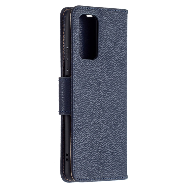 For Xiaomi Redmi Note 10 Pro Litchi Texture Pure Color Horizontal Flip Leather Case with Holder & Card Slots & Wallet & Lanyard(Dark Blue) - Xiaomi Cases by buy2fix | Online Shopping UK | buy2fix
