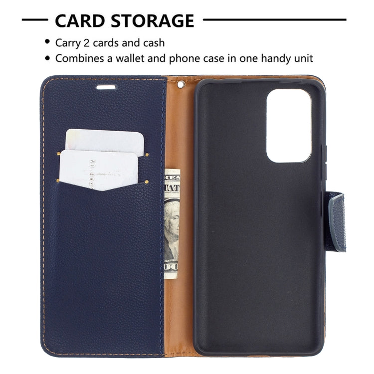 For Xiaomi Redmi Note 10 Pro Litchi Texture Pure Color Horizontal Flip Leather Case with Holder & Card Slots & Wallet & Lanyard(Dark Blue) - Xiaomi Cases by buy2fix | Online Shopping UK | buy2fix