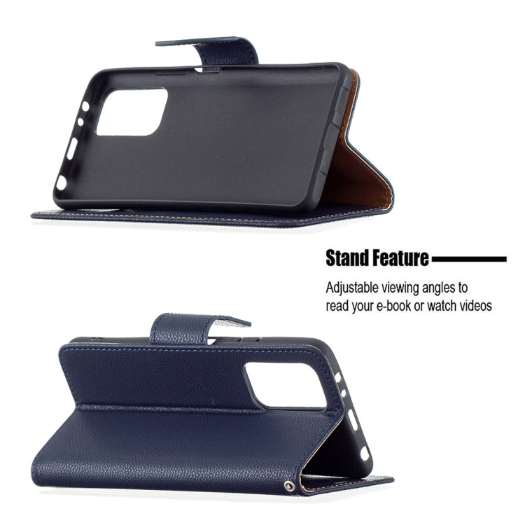 For Xiaomi Redmi Note 10 Pro Litchi Texture Pure Color Horizontal Flip Leather Case with Holder & Card Slots & Wallet & Lanyard(Dark Blue) - Xiaomi Cases by buy2fix | Online Shopping UK | buy2fix