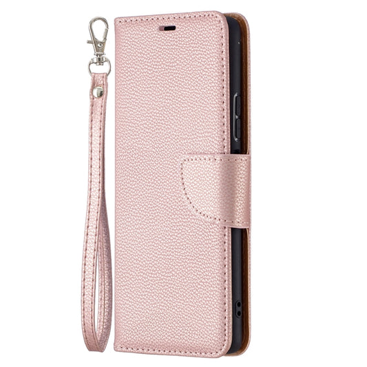 For Xiaomi Redmi Note 10 Pro Litchi Texture Pure Color Horizontal Flip Leather Case with Holder & Card Slots & Wallet & Lanyard(Rose Gold) by buy2fix