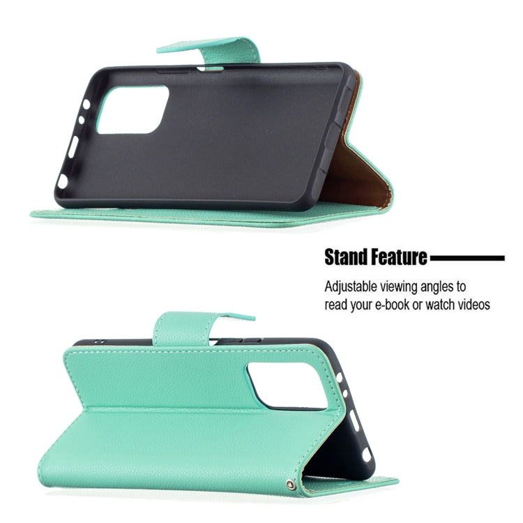 For Xiaomi Redmi Note 10 Pro Litchi Texture Pure Color Horizontal Flip Leather Case with Holder & Card Slots & Wallet & Lanyard(Green) - Xiaomi Cases by buy2fix | Online Shopping UK | buy2fix