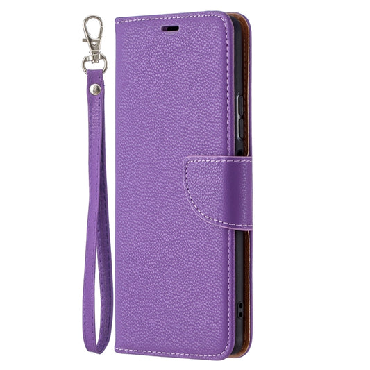 For Xiaomi Redmi Note 10 Pro Litchi Texture Pure Color Horizontal Flip Leather Case with Holder & Card Slots & Wallet & Lanyard(Purple) by buy2fix