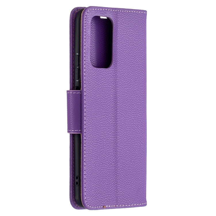 For Xiaomi Redmi Note 10 Pro Litchi Texture Pure Color Horizontal Flip Leather Case with Holder & Card Slots & Wallet & Lanyard(Purple) - Xiaomi Cases by buy2fix | Online Shopping UK | buy2fix