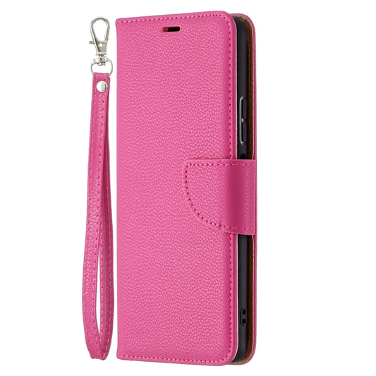 For Xiaomi Redmi Note 10 Pro Litchi Texture Pure Color Horizontal Flip Leather Case with Holder & Card Slots & Wallet & Lanyard(Rose Red) by buy2fix