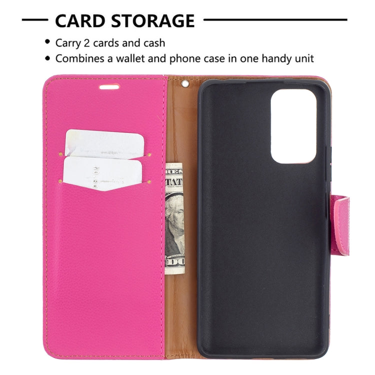 For Xiaomi Redmi Note 10 Pro Litchi Texture Pure Color Horizontal Flip Leather Case with Holder & Card Slots & Wallet & Lanyard(Rose Red) - Xiaomi Cases by buy2fix | Online Shopping UK | buy2fix