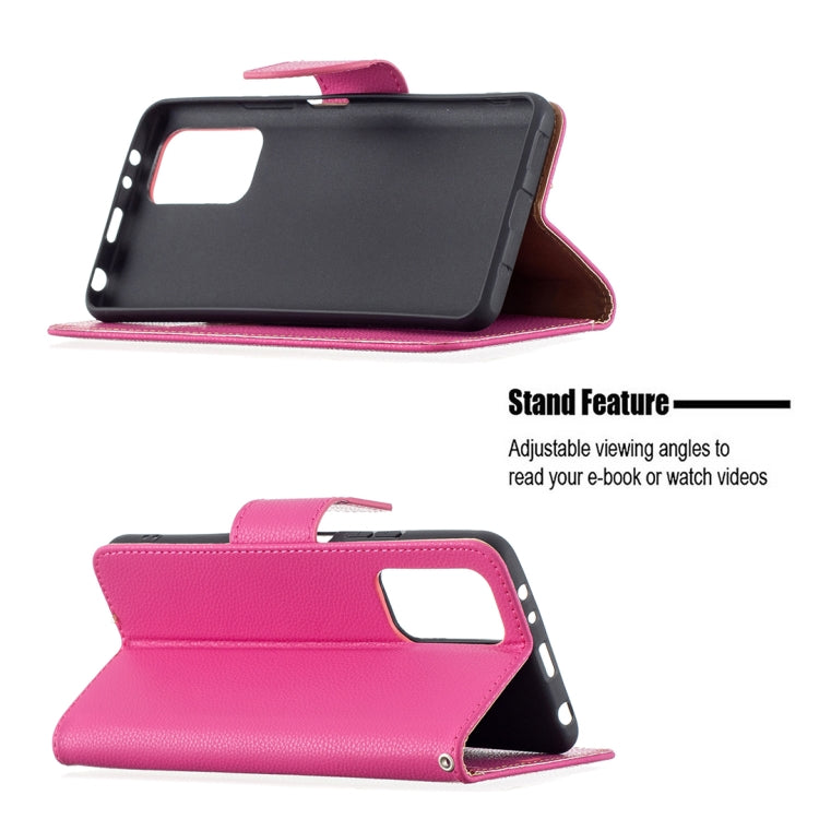 For Xiaomi Redmi Note 10 Pro Litchi Texture Pure Color Horizontal Flip Leather Case with Holder & Card Slots & Wallet & Lanyard(Rose Red) - Xiaomi Cases by buy2fix | Online Shopping UK | buy2fix