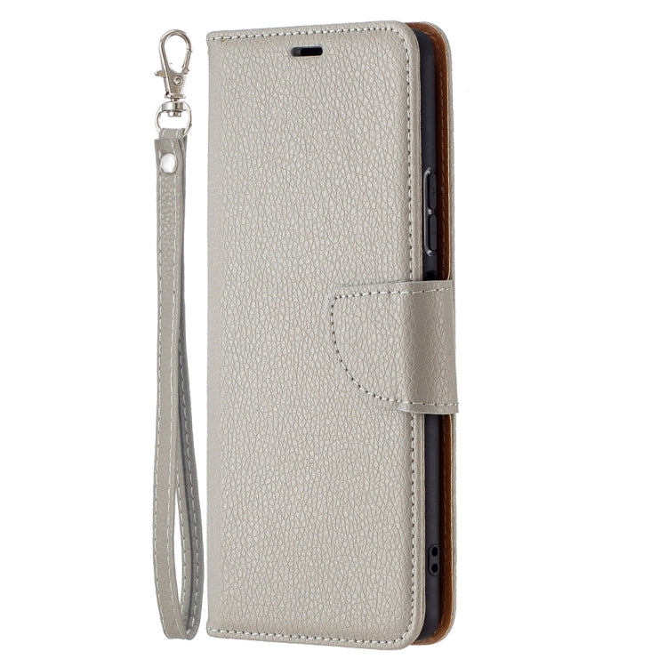 For Xiaomi Redmi Note 10 Pro Litchi Texture Pure Color Horizontal Flip Leather Case with Holder & Card Slots & Wallet & Lanyard(Grey) - Xiaomi Cases by buy2fix | Online Shopping UK | buy2fix