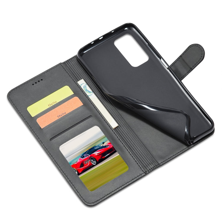 For Xiaomi Redmi Note 10 / Note 10S LC.IMEEKE Calf Texture Horizontal Flip Leather Case with Holder & Card Slots & Wallet(Black) by LC.IMEEKE