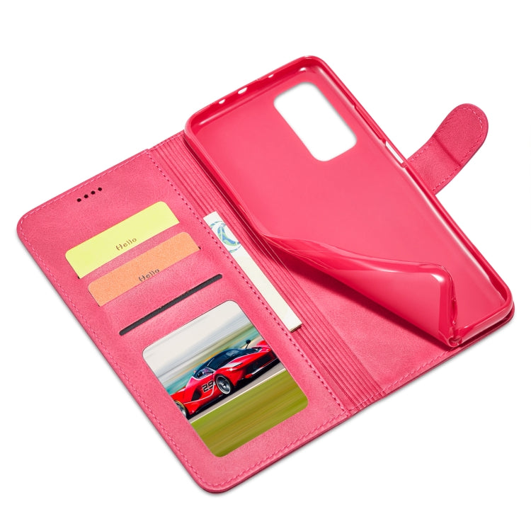 For Xiaomi Redmi Note 10 / Note 10S LC.IMEEKE Calf Texture Horizontal Flip Leather Case with Holder & Card Slots & Wallet(Red) by LC.IMEEKE