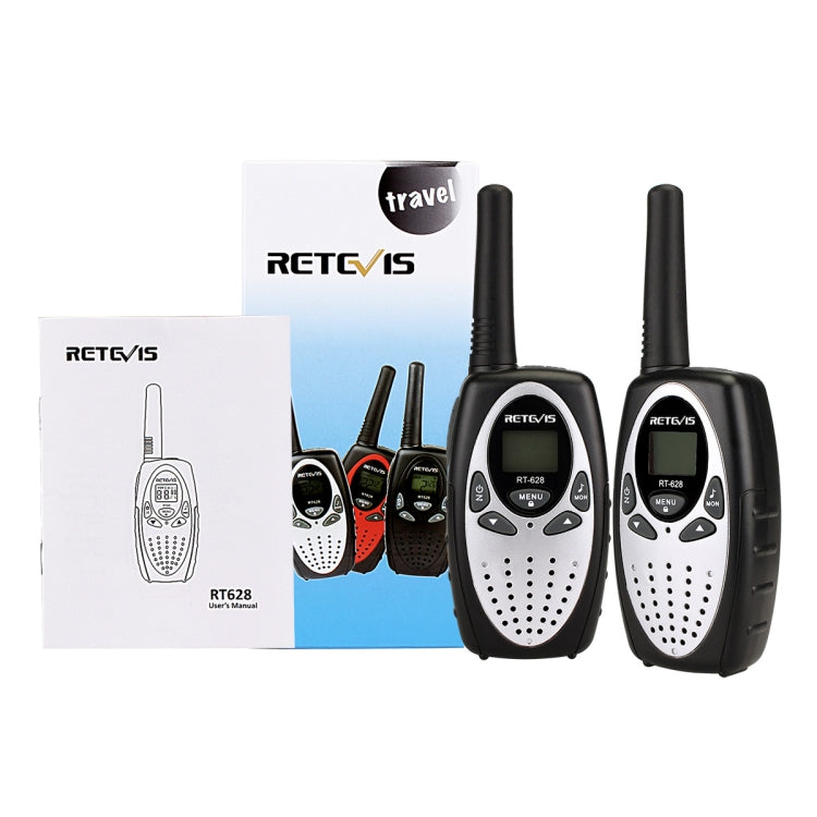1 Pair RETEVIS RT628 0.5W US Frequency 462.550-467.7125MHz 22CHS Handheld Children Walkie Talkie(White) by RETEVIS