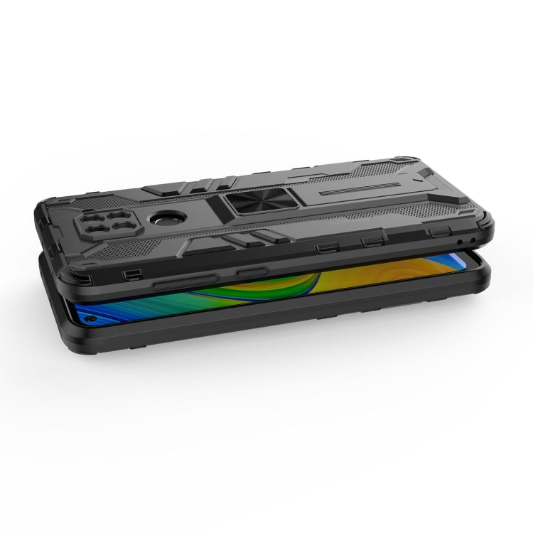 For Xiaomi Redmi Note 9 Supersonic PC + TPU Shock-proof Protective Case with Holder(Green) - Xiaomi Cases by buy2fix | Online Shopping UK | buy2fix