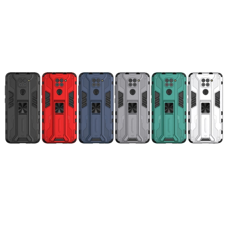 For Xiaomi Redmi Note 9 Supersonic PC + TPU Shock-proof Protective Case with Holder(Green) - Xiaomi Cases by buy2fix | Online Shopping UK | buy2fix