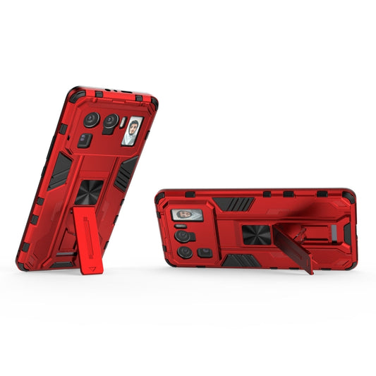 For Xiaomi Mi 11 Ultra Supersonic PC + TPU Shock-proof Protective Case with Holder(Red) by buy2fix