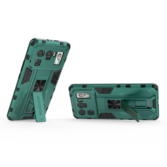 For Xiaomi Mi 11 Ultra Supersonic PC + TPU Shock-proof Protective Case with Holder(Green) by buy2fix