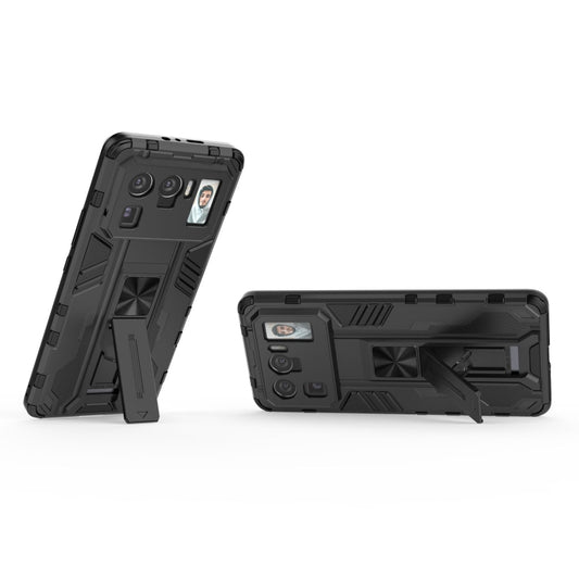 For Xiaomi Mi 11 Ultra Supersonic PC + TPU Shock-proof Protective Case with Holder(Black) by buy2fix