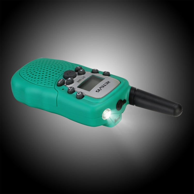 1 Pair RETEVIS RT388 0.5W EU Frequency 446MHz 8CHS Handheld Children Walkie Talkie(Green) by RETEVIS