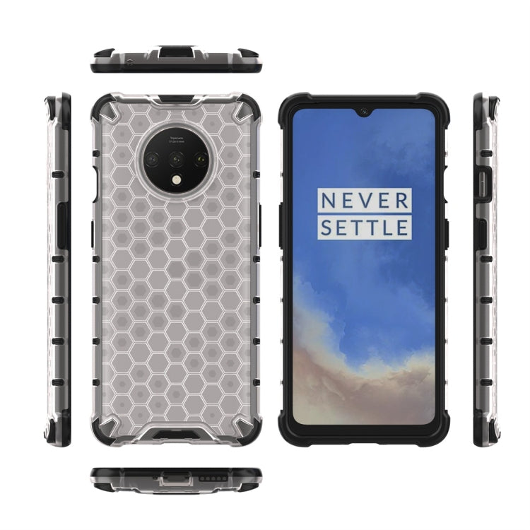 For OnePlus 7T Shockproof Honeycomb PC + TPU Case(Grey) - Xiaomi Cases by buy2fix | Online Shopping UK | buy2fix