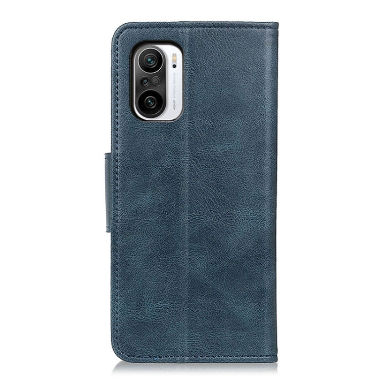 For Xiaomi Redmi Note 10 4G Mirren Crazy Horse Texture Horizontal Flip Leather Case with Holder & Card Slots & Wallet(Blue) - Xiaomi Cases by buy2fix | Online Shopping UK | buy2fix