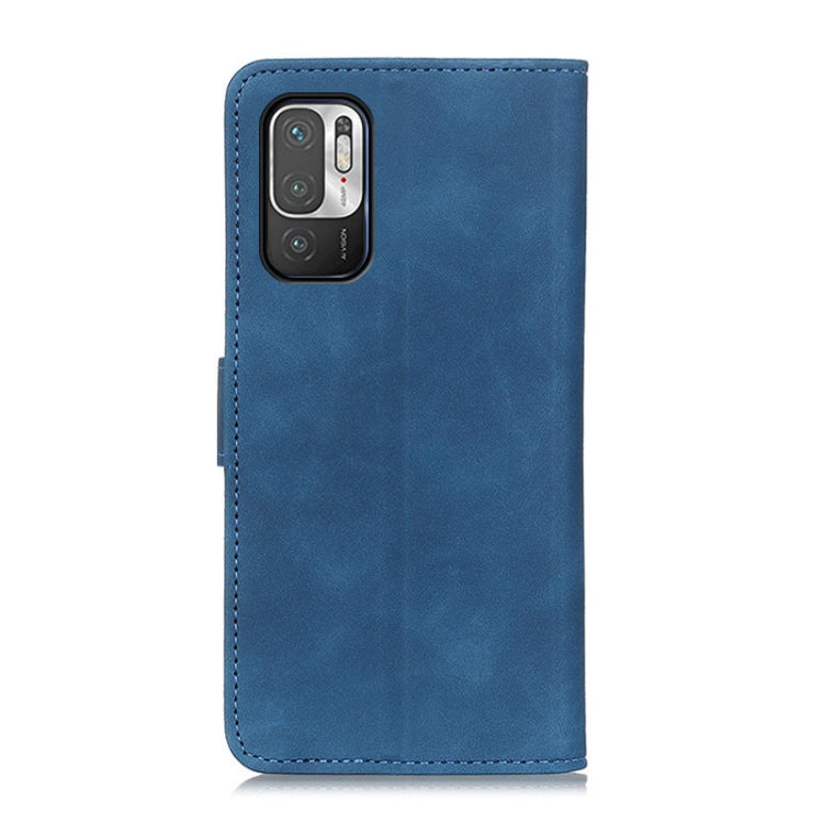 For Xiaomi Poco M3 Pro 4G / Poco M3 Pro 5G / Redmi Note 10 5G KHAZNEH Retro Texture PU + TPU Horizontal Flip Leather Case with Holder & Card Slots & Wallet(Blue) - Xiaomi Cases by buy2fix | Online Shopping UK | buy2fix