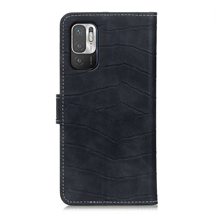 For Xiaomi Poco M3 Pro 4G / Poco M3 Pro 5G / Redmi Note 10 5G Crocodile Texture Horizontal Flip Leather Case with Holder & Card Slots & Wallet(Black) - Xiaomi Cases by buy2fix | Online Shopping UK | buy2fix