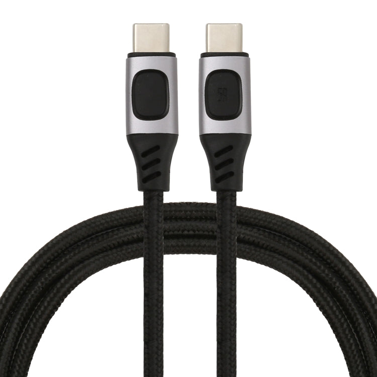 100W 5A USB-C / Type-C Male to USB-C / Type-C Male PD Fast Charging Braided Data Cable, Cable Length:1.5m - USB-C & Type-C Cable by buy2fix | Online Shopping UK | buy2fix
