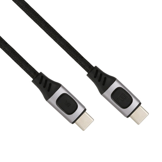100W 5A USB-C / Type-C Male to USB-C / Type-C Male PD Fast Charging Braided Data Cable, Cable Length:1.5m by buy2fix