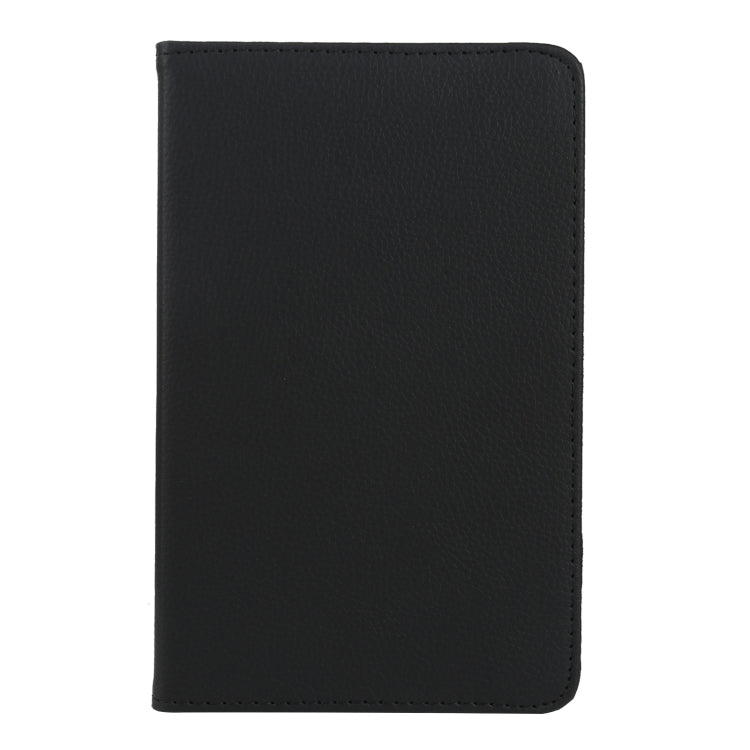 For Lenovo Tab M8 360 Degree Rotation Litchi Texture Horizontal Flip Leather Case with Holder(Black) - Lenovo by buy2fix | Online Shopping UK | buy2fix