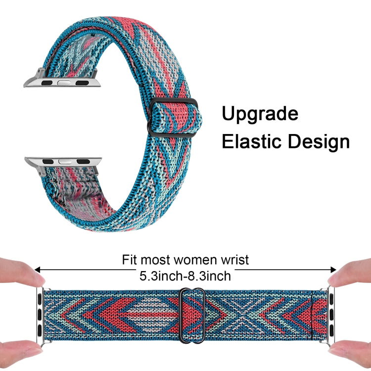 Elastic Watch Band For Apple Watch Series 7 45mm / 6 & SE & 5 & 4 44mm / 3 & 2 & 1 42mm(01) - Watch Bands by buy2fix | Online Shopping UK | buy2fix