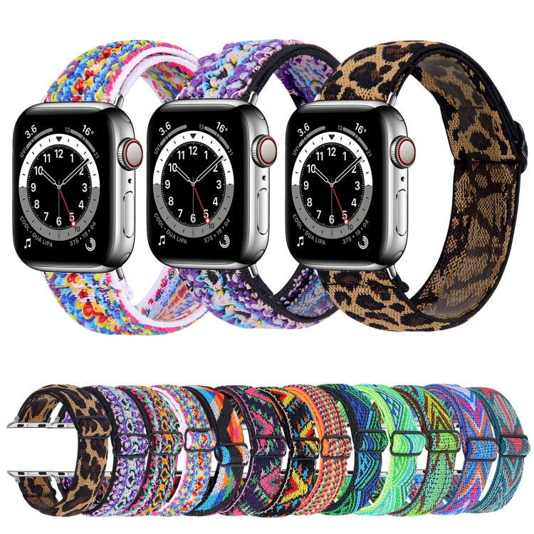 Elastic Watch Band For Apple Watch Series 7 45mm / 6 & SE & 5 & 4 44mm / 3 & 2 & 1 42mm(03) - Watch Bands by buy2fix | Online Shopping UK | buy2fix