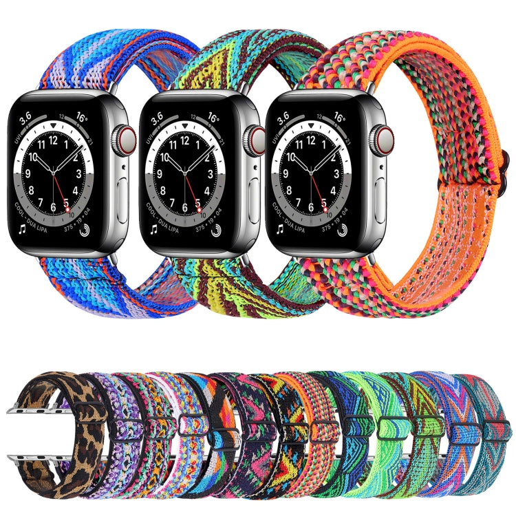 Elastic Watch Band For Apple Watch Series 7 41mm / 6 & SE & 5 & 4 40mm / 3 & 2 & 1 38mm(03) by buy2fix