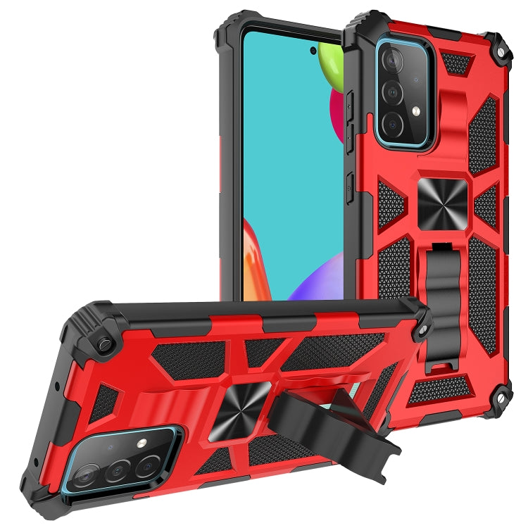 For Samsung Galaxy A32 4G Shockproof TPU + PC Magnetic Protective Case with Holder(Red) - Galaxy Phone Cases by buy2fix | Online Shopping UK | buy2fix