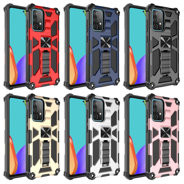 For Samsung Galaxy A32 4G Shockproof TPU + PC Magnetic Protective Case with Holder(Red) - Galaxy Phone Cases by buy2fix | Online Shopping UK | buy2fix