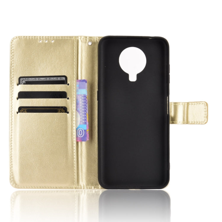For Nokia G20 / G10 / 6.3 Retro Crazy Horse Texture Horizontal Flip Leather Case with Holder & Card Slots & Lanyard(Gold) - Nokia Cases by buy2fix | Online Shopping UK | buy2fix