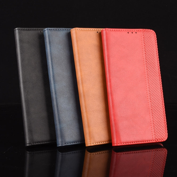 For OPPO Find X3 / Find X3 Pro Magnetic Buckle Retro Crazy Horse Texture Horizontal Flip Leather Case with Holder & Card Slots & Photo Frame(Brown) - OPPO Cases by buy2fix | Online Shopping UK | buy2fix