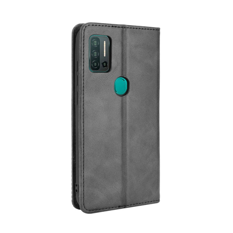 For Ulefone Note 11P Magnetic Buckle Retro Crazy Horse Texture Horizontal Flip Leather Case with Holder & Card Slots & Photo Frame(Black) - Ulefone Cases by buy2fix | Online Shopping UK | buy2fix
