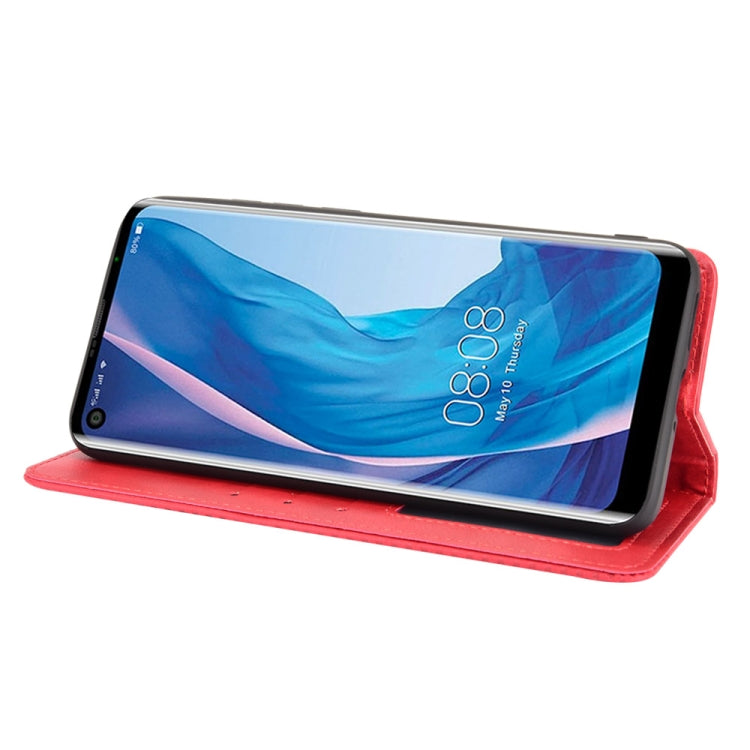 For Ulefone Note 11P Magnetic Buckle Retro Crazy Horse Texture Horizontal Flip Leather Case with Holder & Card Slots & Photo Frame(Red) - Ulefone Cases by buy2fix | Online Shopping UK | buy2fix