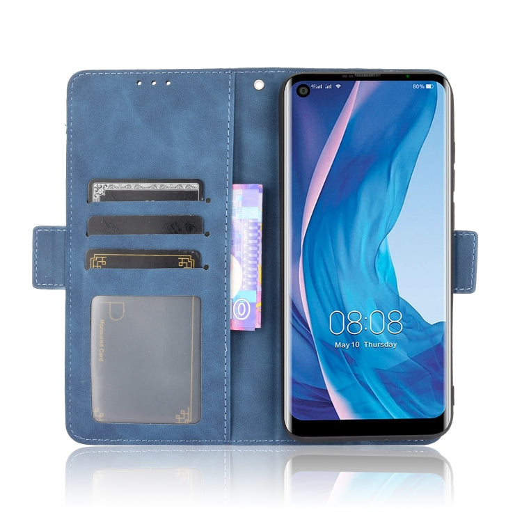 For Ulefone Note 11P Skin Feel Calf Pattern Horizontal Flip Leather Case with Holder & Card Slots & Photo Frame(Blue) - Ulefone Cases by buy2fix | Online Shopping UK | buy2fix