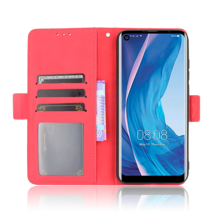 For Ulefone Note 11P Skin Feel Calf Pattern Horizontal Flip Leather Case with Holder & Card Slots & Photo Frame(Red) - Ulefone Cases by buy2fix | Online Shopping UK | buy2fix