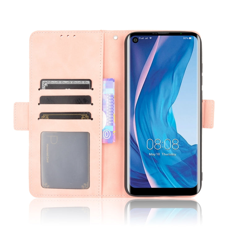 For Ulefone Note 11P Skin Feel Calf Pattern Horizontal Flip Leather Case with Holder & Card Slots & Photo Frame(Pink) - Ulefone Cases by buy2fix | Online Shopping UK | buy2fix