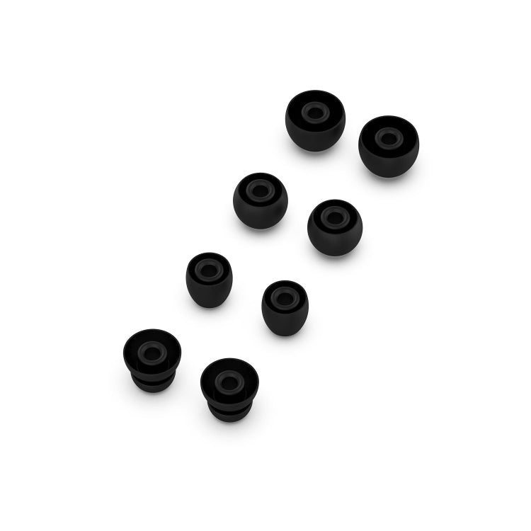 4 Pairs Wireless Earphone Replaceable Silicone Ear Cap Earplugs for Huawei FreeBuds 4i / FreeLace Pro / Active Noise Canceling Earphones 3(Black) - Anti-dust & Ear Caps by buy2fix | Online Shopping UK | buy2fix