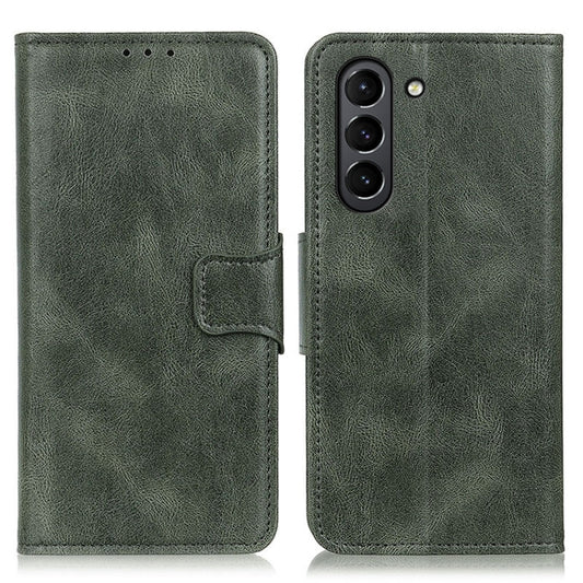 For Samsung Galaxy S21 FE Mirren Crazy Horse Texture Horizontal Flip Leather Case with Holder & Card Slots & Wallet(Dark Green) by buy2fix