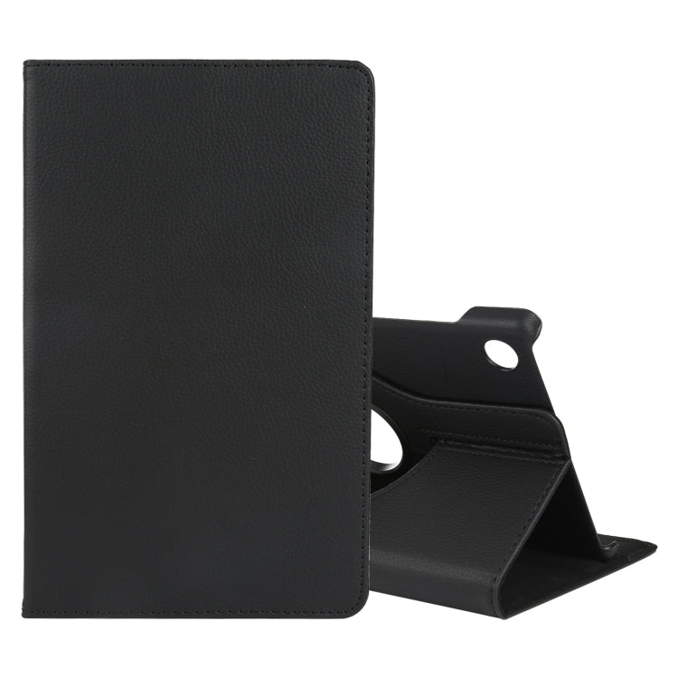 For Lenovo M10 HD Litchi Texture Solid Color Horizontal Flip Leather Case with Holder & Pen Slot(Black) - Lenovo by buy2fix | Online Shopping UK | buy2fix