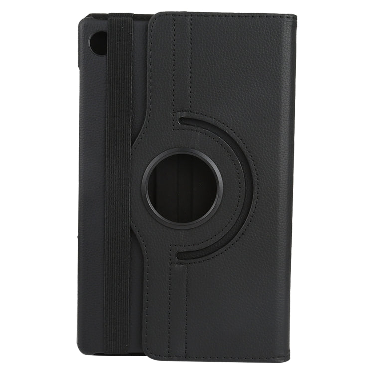 For Lenovo M10 HD Litchi Texture Solid Color Horizontal Flip Leather Case with Holder & Pen Slot(Black) - Lenovo by buy2fix | Online Shopping UK | buy2fix