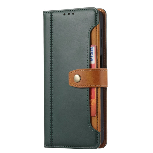 For Xiaomi Redmi Note 10 Pro Calf Texture Double Fold Clasp Horizontal Flip Leather Case with Photo Frame & Holder & Card Slots & Wallet(Green) by buy2fix