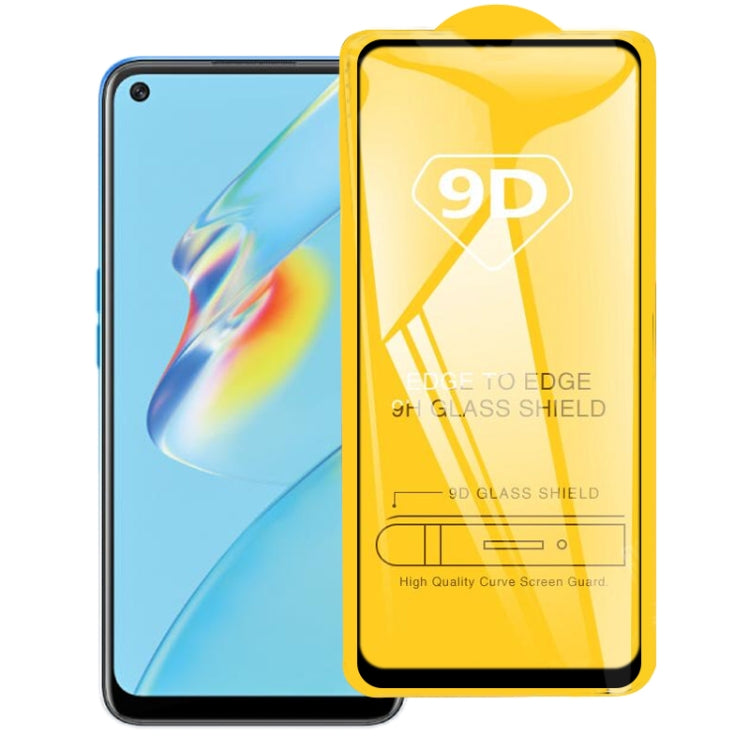 For OPPO A54 9D Full Glue Full Screen Tempered Glass Film - OPPO Tempered Glass by buy2fix | Online Shopping UK | buy2fix