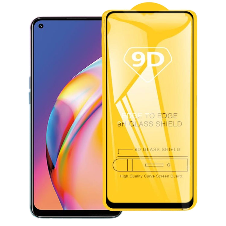 For OPPO Reno5 Lite 9D Full Glue Full Screen Tempered Glass Film - OPPO Tempered Glass by buy2fix | Online Shopping UK | buy2fix