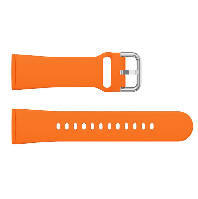 For Fitbit Versa 3 Silicone Watch Band(Orange) - Watch Bands by buy2fix | Online Shopping UK | buy2fix